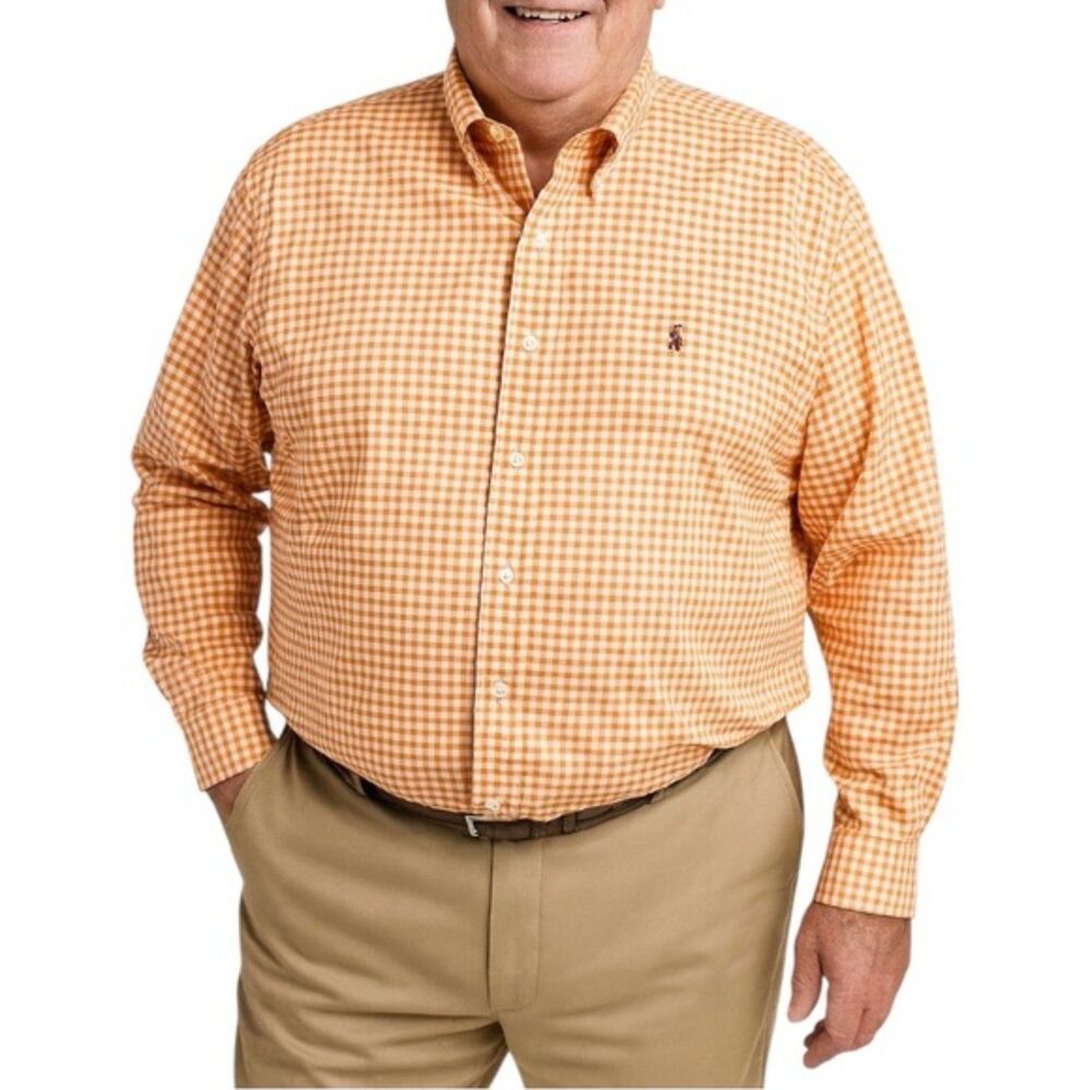 Ralph Lauren Men’s Classic Fit Gingham Check Shirt | Size 4XLT